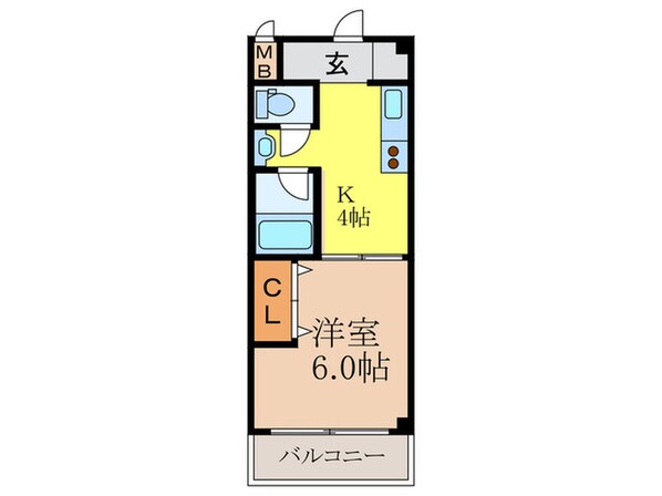 第１３関根マンションの物件間取画像